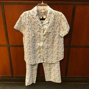 Women’s Poly Cotton Short Sleeve Two Piece Set